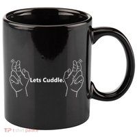Let's Cuddle 11oz C Handle Ceramic Mug