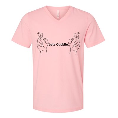 Let's Cuddle V-Neck T-Shirt