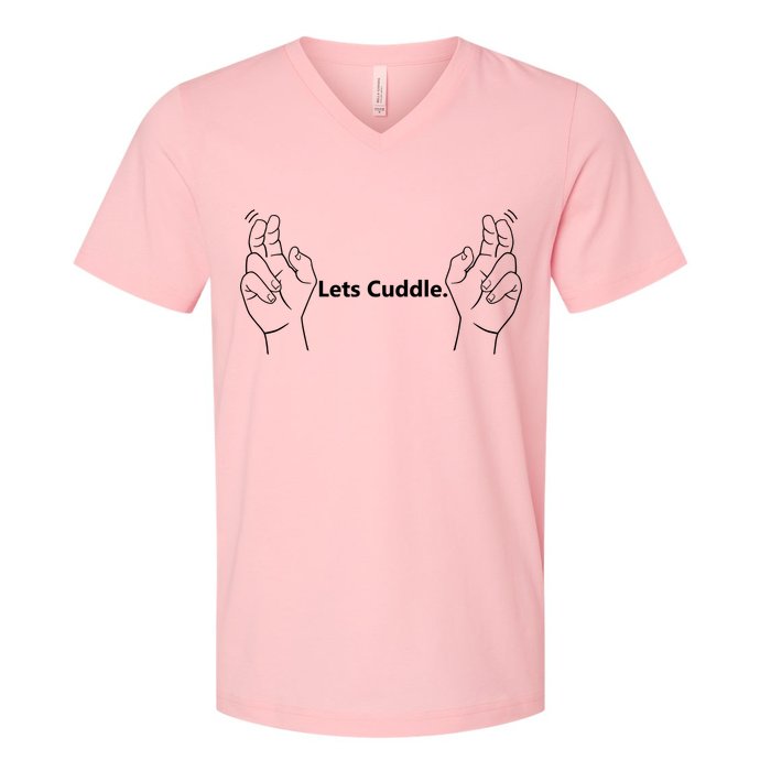 Let's Cuddle V-Neck T-Shirt