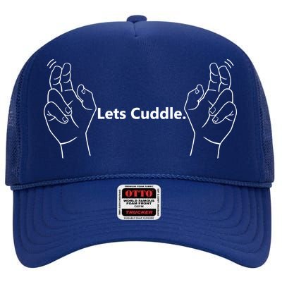 Let's Cuddle High Crown Mesh Back Trucker Hat