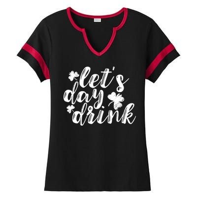 Let's Day Drink Ladies Halftime Notch Neck Tee