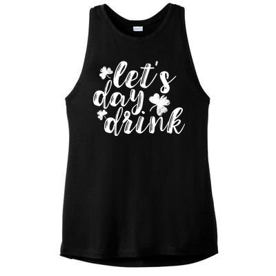 Let's Day Drink Ladies PosiCharge Tri-Blend Wicking Tank