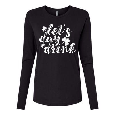 Let's Day Drink Womens Cotton Relaxed Long Sleeve T-Shirt