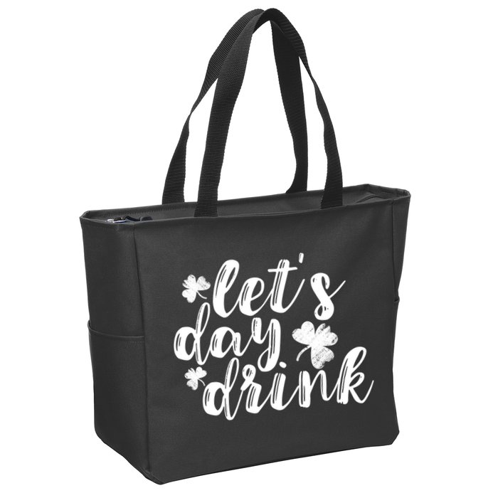 Let's Day Drink Zip Tote Bag