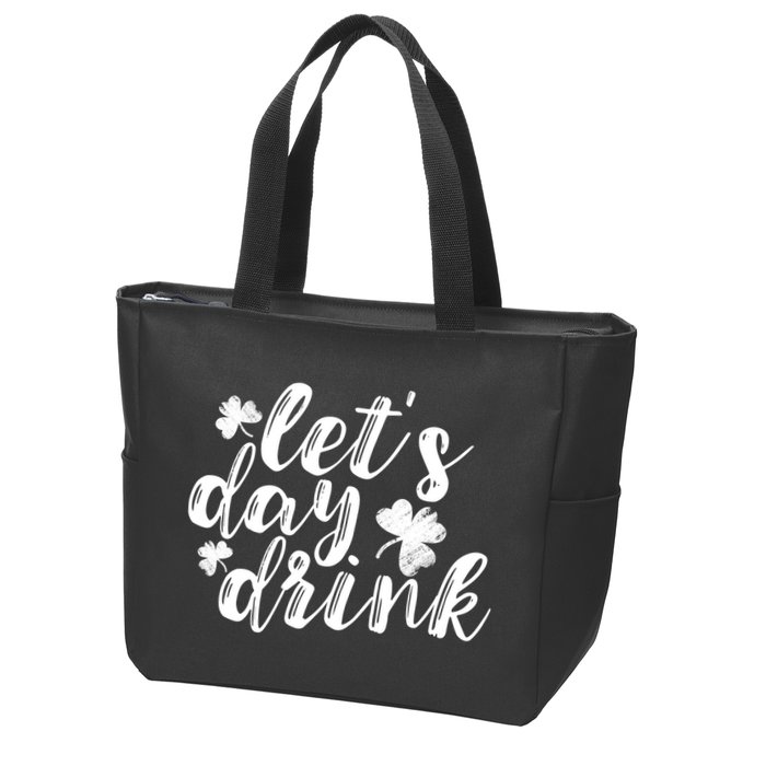 Let's Day Drink Zip Tote Bag