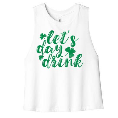 Let's Day Drink Women's Racerback Cropped Tank