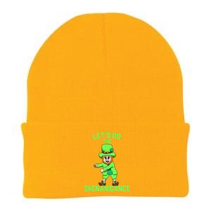 Let's Do The Shenanidance Funny St. Pattys Day Knit Cap Winter Beanie