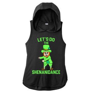 Let's Do The Shenanidance Funny St. Pattys Day Ladies PosiCharge Tri-Blend Wicking Draft Hoodie Tank