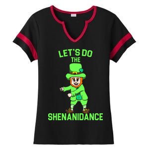 Let's Do The Shenanidance Funny St. Pattys Day Ladies Halftime Notch Neck Tee