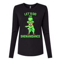 Let's Do The Shenanidance Funny St. Pattys Day Womens Cotton Relaxed Long Sleeve T-Shirt