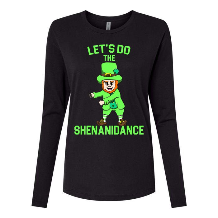 Let's Do The Shenanidance Funny St. Pattys Day Womens Cotton Relaxed Long Sleeve T-Shirt