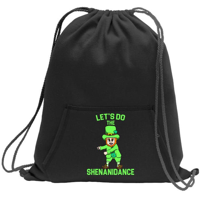 Let's Do The Shenanidance Funny St. Pattys Day Sweatshirt Cinch Pack Bag