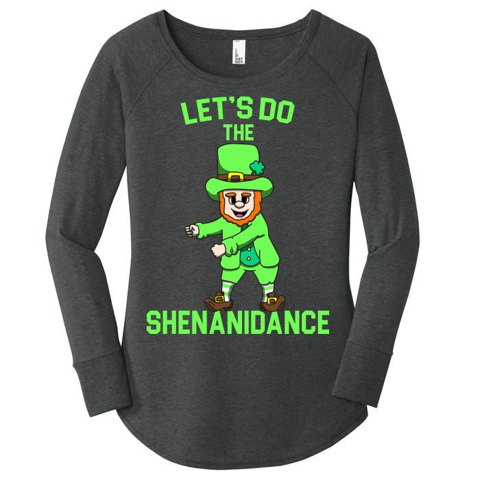 Let's Do The Shenanidance Funny St. Pattys Day Women's Perfect Tri Tunic Long Sleeve Shirt