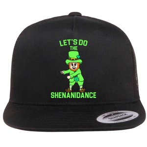 Let's Do The Shenanidance Funny St. Pattys Day Flat Bill Trucker Hat