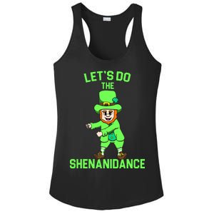 Let's Do The Shenanidance Funny St. Pattys Day Ladies PosiCharge Competitor Racerback Tank