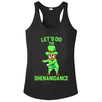Let's Do The Shenanidance Funny St. Pattys Day Ladies PosiCharge Competitor Racerback Tank