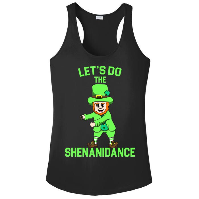 Let's Do The Shenanidance Funny St. Pattys Day Ladies PosiCharge Competitor Racerback Tank