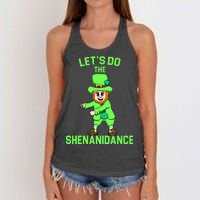 Let's Do The Shenanidance Funny St. Pattys Day Women's Knotted Racerback Tank