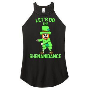 Let's Do The Shenanidance Funny St. Pattys Day Women's Perfect Tri Rocker Tank