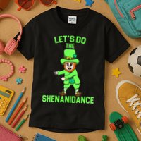 Let's Do The Shenanidance Funny St. Pattys Day Kids T-Shirt