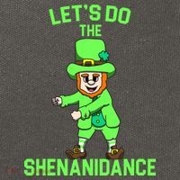 Let's Do The Shenanidance Funny St. Pattys Day Cotton Canvas Backpack