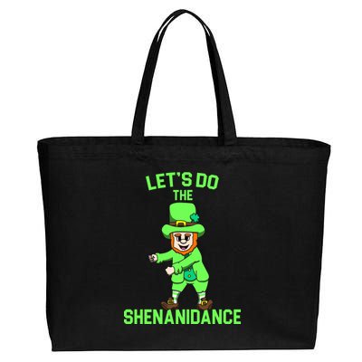 Let's Do The Shenanidance Funny St. Pattys Day Cotton Canvas Jumbo Tote