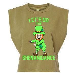 Let's Do The Shenanidance Funny St. Pattys Day Garment-Dyed Women's Muscle Tee