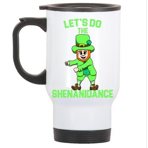 Let's Do The Shenanidance Funny St. Pattys Day Stainless Steel Travel Mug