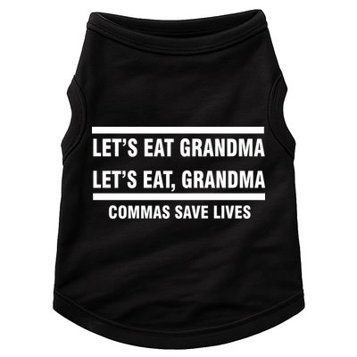 Let's Eat Grandma Commas Save Lives Doggie Tank