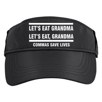 Let's Eat Grandma Commas Save Lives Adult Drive Performance Visor