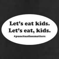 Let's Eat Kids Punctuation Matter 11oz C Handle Ceramic Mug
