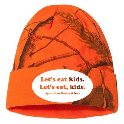 Let's Eat Kids Punctuation Matter Kati Licensed 12" Camo Beanie