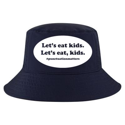 Let's Eat Kids Punctuation Matter Cool Comfort Performance Bucket Hat