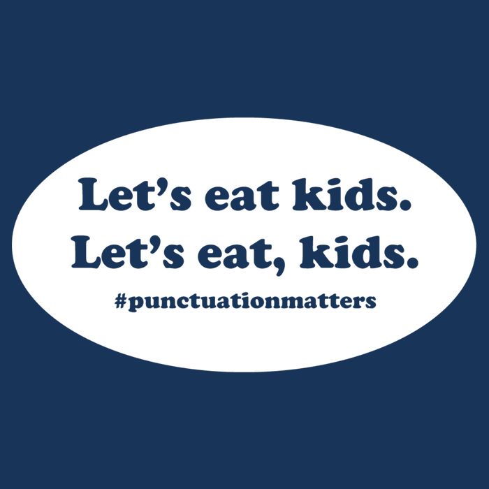 Let's Eat Kids Punctuation Matter Kids Hoodie