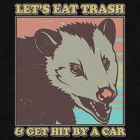 Let's Eat Trash And Get Hit By A Car Opossum Ladies PosiCharge Tri-Blend Wicking Tank