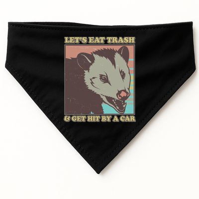 Let's Eat Trash And Get Hit By A Car Opossum USA-Made Doggie Bandana