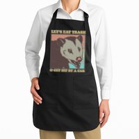 Let's Eat Trash And Get Hit By A Car Opossum Apron