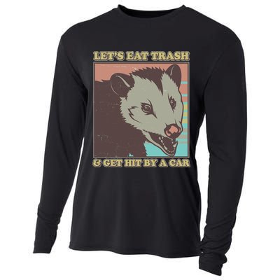 Let's Eat Trash And Get Hit By A Car Opossum Cooling Performance Long Sleeve Crew