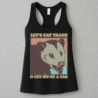 Let's Eat Trash And Get Hit By A Car Opossum Womens Tank Top