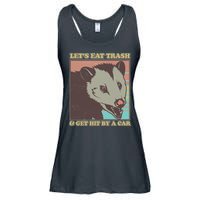 Let's Eat Trash And Get Hit By A Car Opossum Ladies Essential Flowy Tank