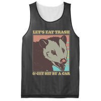 Let's Eat Trash And Get Hit By A Car Opossum Mesh Reversible Basketball Jersey Tank