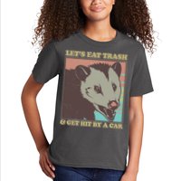 Let's Eat Trash And Get Hit By A Car Opossum Kids T-Shirt