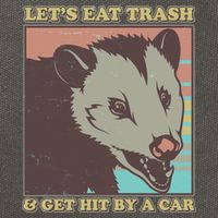 Let's Eat Trash And Get Hit By A Car Opossum Cotton Canvas Backpack