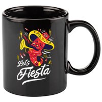 Let's Fiesta Chili Pepper 11oz C Handle Ceramic Mug