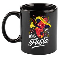 Let's Fiesta Chili Pepper 11oz C Handle Ceramic Mug