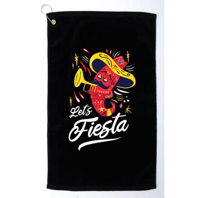 Let's Fiesta Chili Pepper Platinum Collection Golf Towel