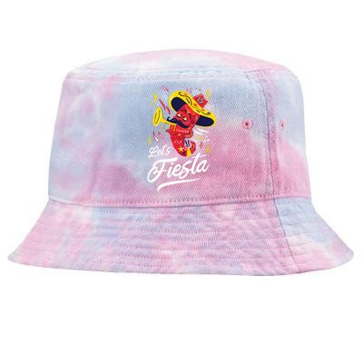 Let's Fiesta Chili Pepper Tie-Dyed Bucket Hat