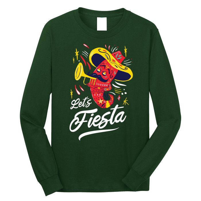 Let's Fiesta Chili Pepper Long Sleeve Shirt