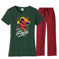 Let's Fiesta Chili Pepper Women's Flannel Pajama Set