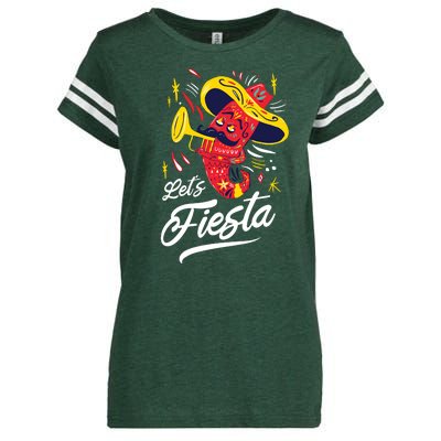 Let's Fiesta Chili Pepper Enza Ladies Jersey Football T-Shirt